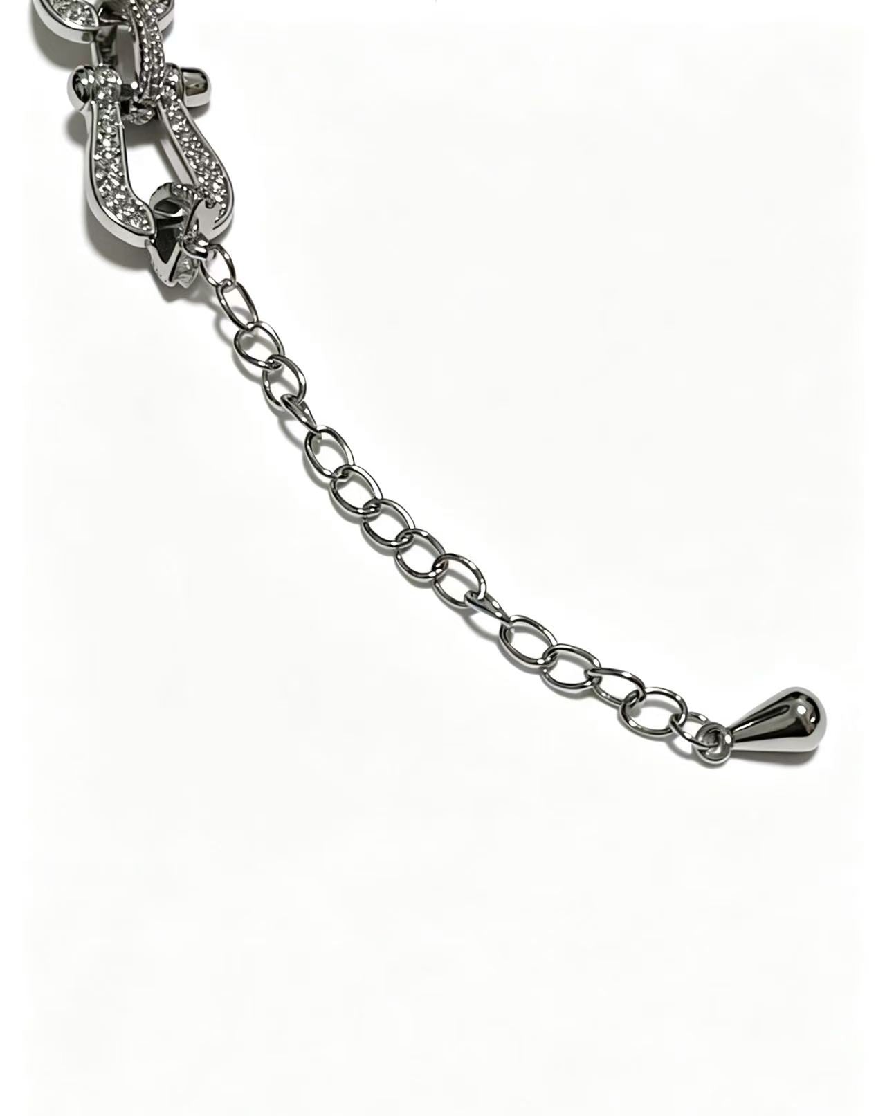 ¡®Eternal jewelryDiamond-studded Horseshoe Bracelet