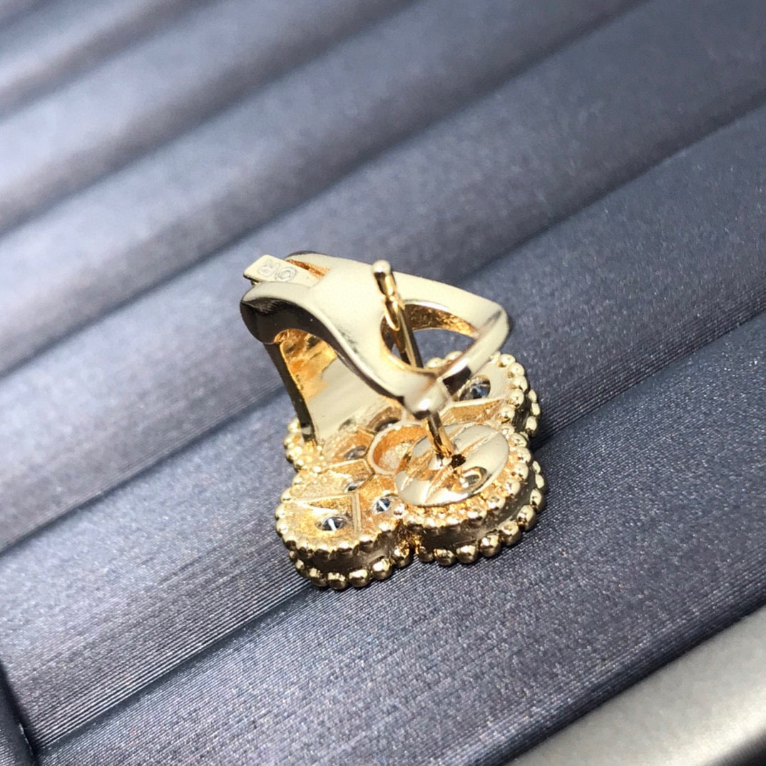 ¡®Eternal jewelry¡¯Full Pave Clover Stud Earrings