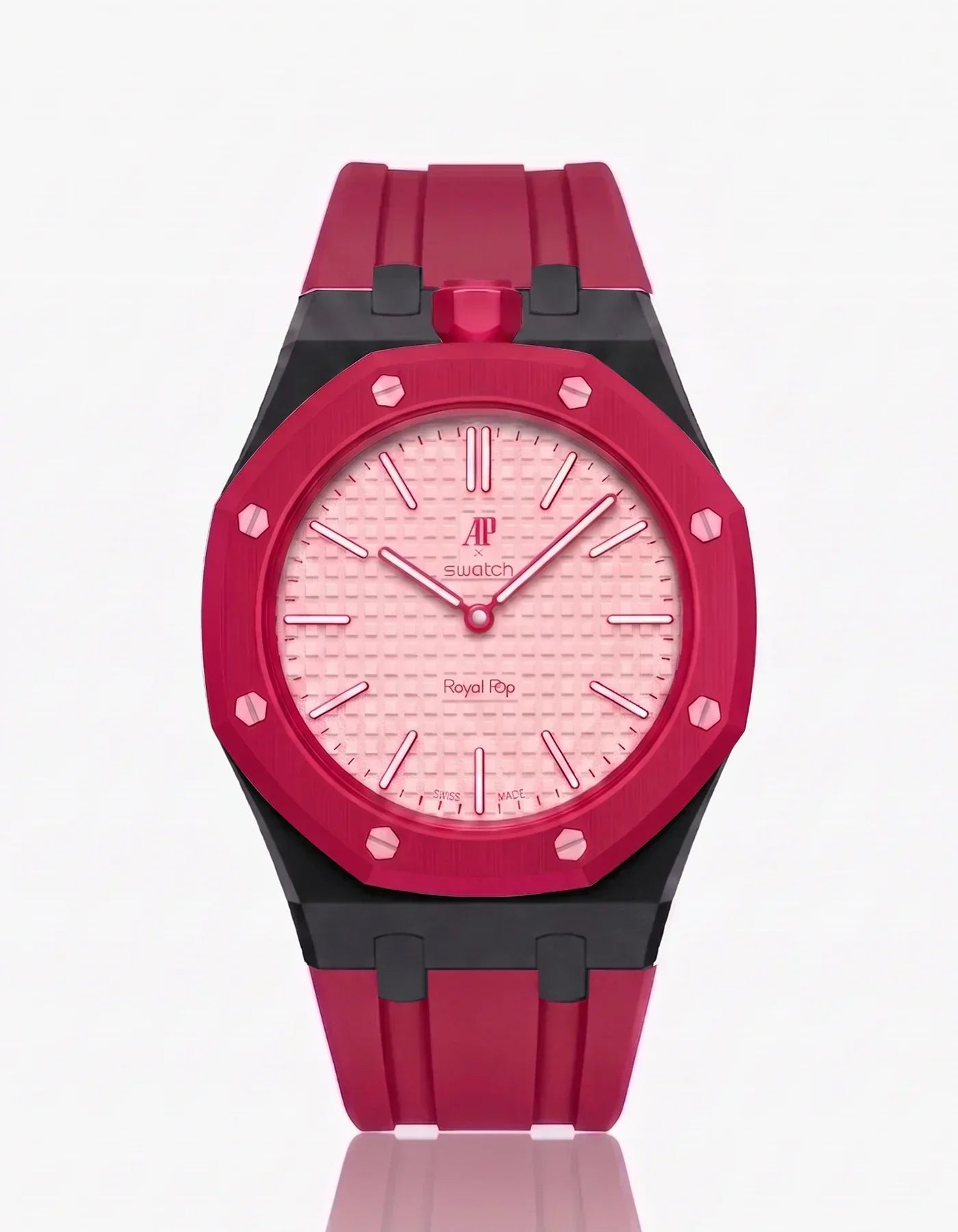 Silicone Strap & Case Royal Pop Otto Rosso(Customize Colors)