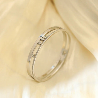 [Eternal jewelry]Move Romane Diamond Bangle Bracelet
