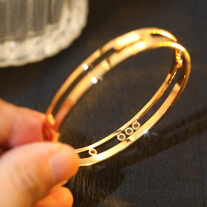 [Eternal jewelry]Move Romane Diamond Bangle Bracelet