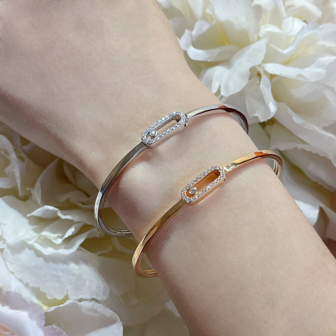 [Eternal jewelry]Move Uno pavé flex bangle medium