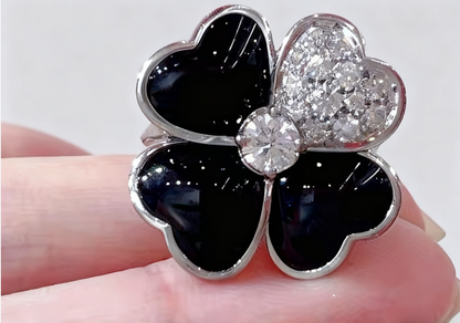 [Eternal Jewellery] Heart-Shaped Four-Leaf Clover Ring