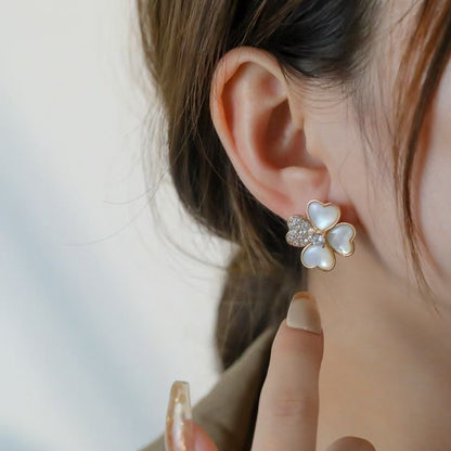 [Eternal Jewelry]FRIVOLE PINK GOLD FLOWER DIAMOND EARRINGS 2