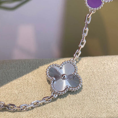 [Eternal Jewelry] CLOVER 5 MOTIF VIOLET BRACELET COLLECTION