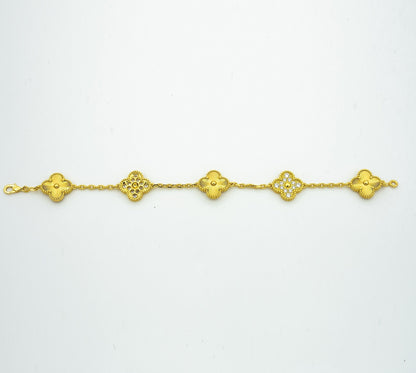 [Eternal Jewelry] CLOVER 5 MOTIF LASER BRACELET COLLECTION