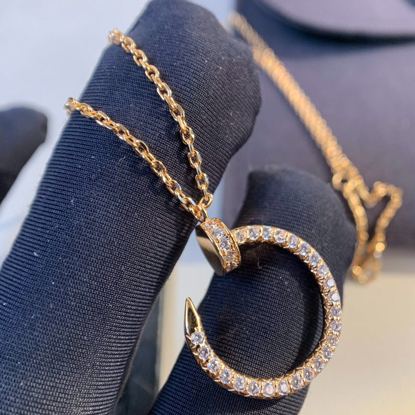 [Eternal Jewelry]JUSTE NECKLACE PINK GOLD DIAMONDS