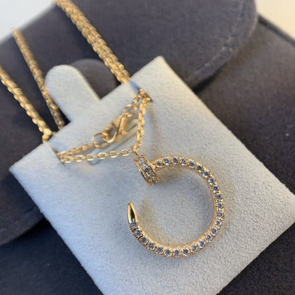 [Eternal Jewelry]JUSTE NECKLACE PINK GOLD DIAMONDS
