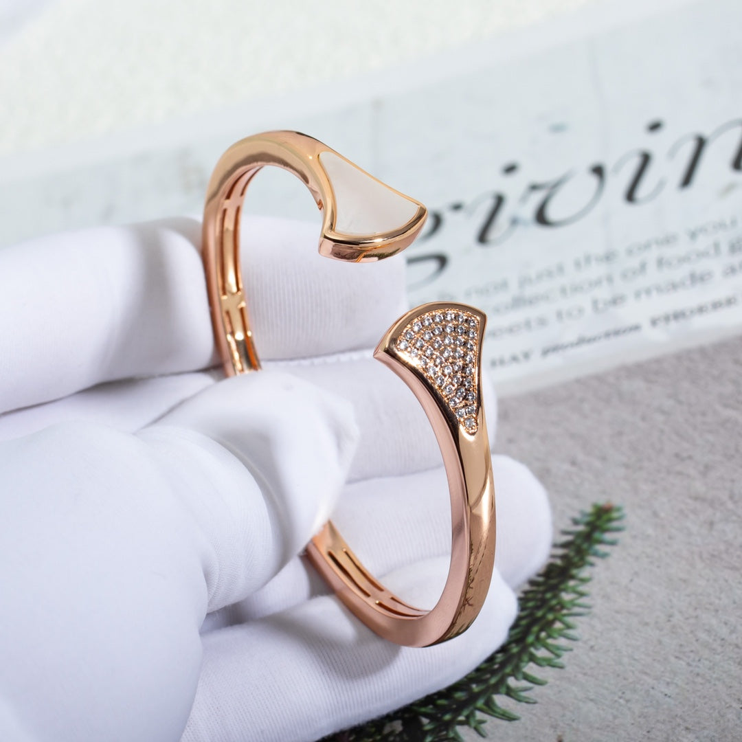 [Eternal Jewelry]DREAM BRACELET OPEN PINK GOLD MOP DIAMOND