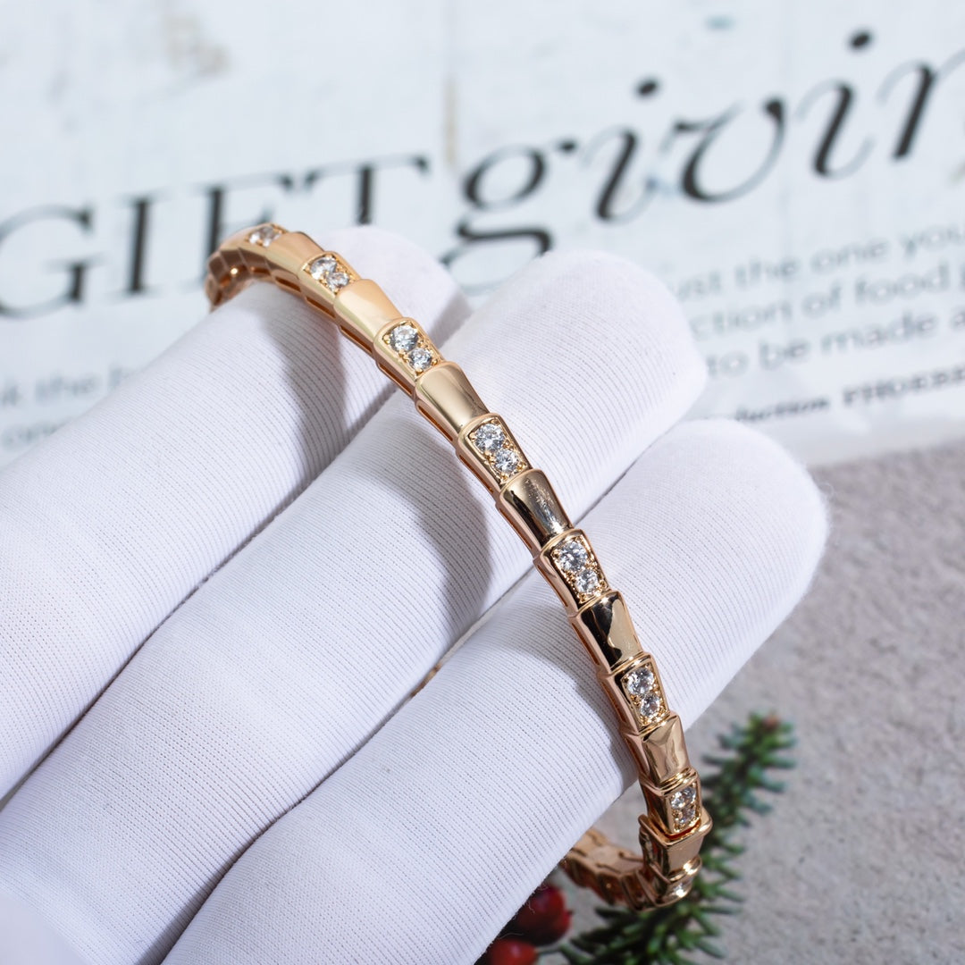 [Eternal Jewelry]SERPENTI SMALL BRACELET PINK GOLD DIAMOND