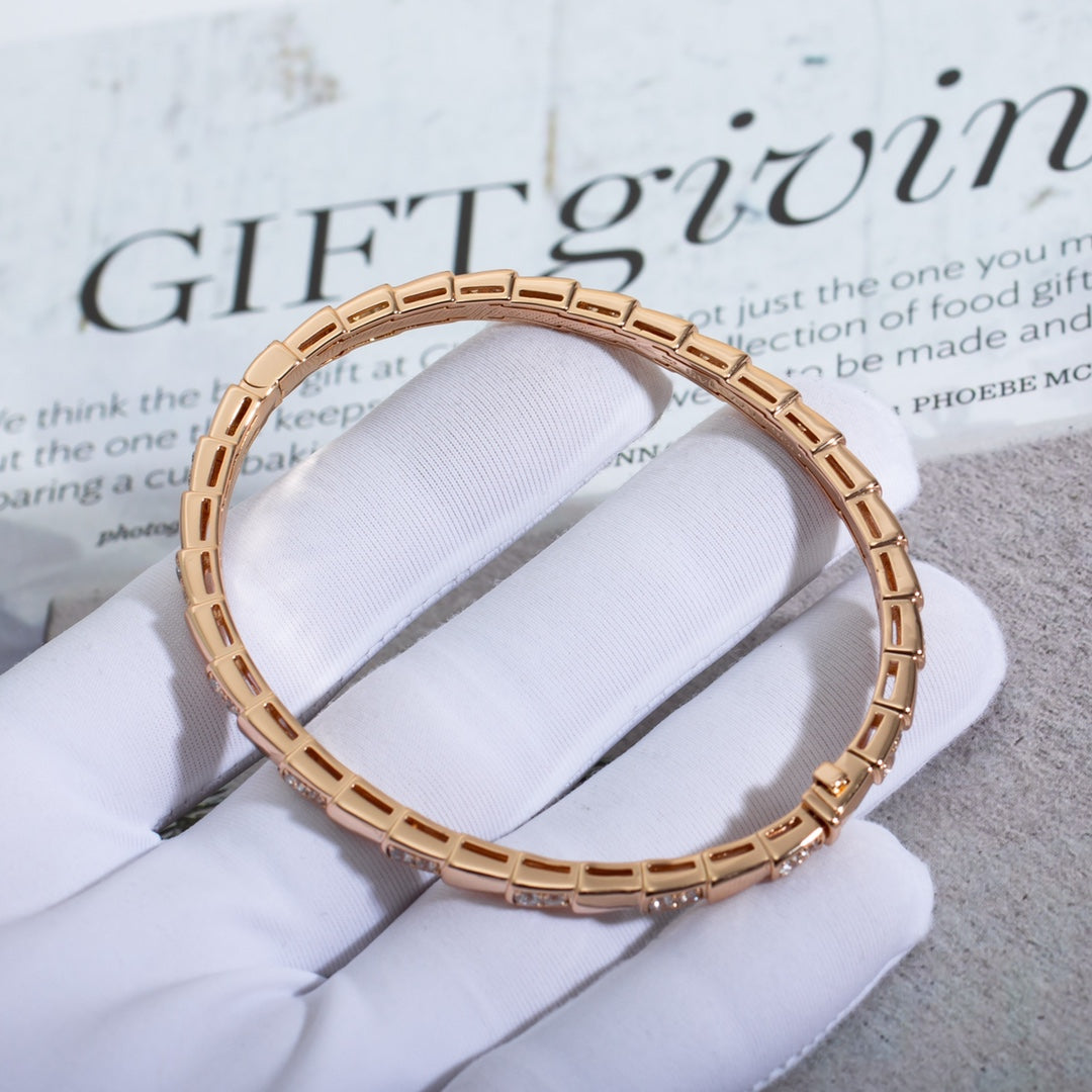 [Eternal Jewelry]SERPENTI SMALL BRACELET PINK GOLD DIAMOND