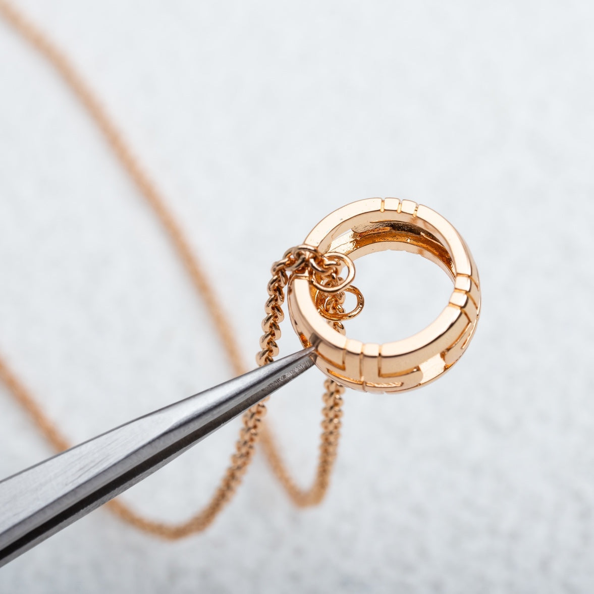 [Eternal Jewelry]PARENTESI NECKLACE PINK GOLD