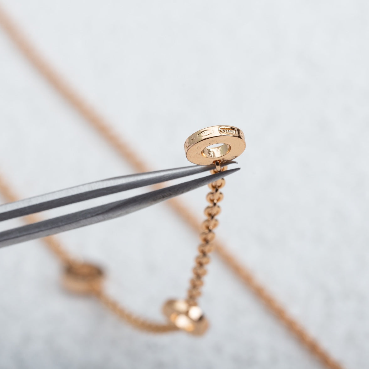 [Eternal Jewelry]PARENTESI NECKLACE PINK GOLD