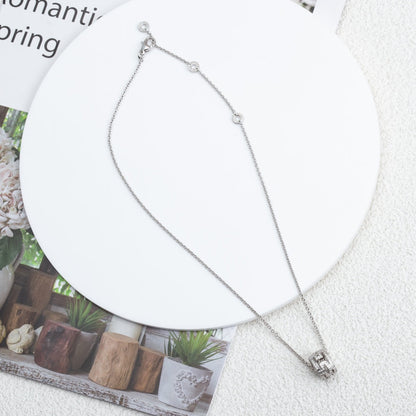 [Eternal Jewelry]PARENTESI NECKLACE SILVER DIAMOND
