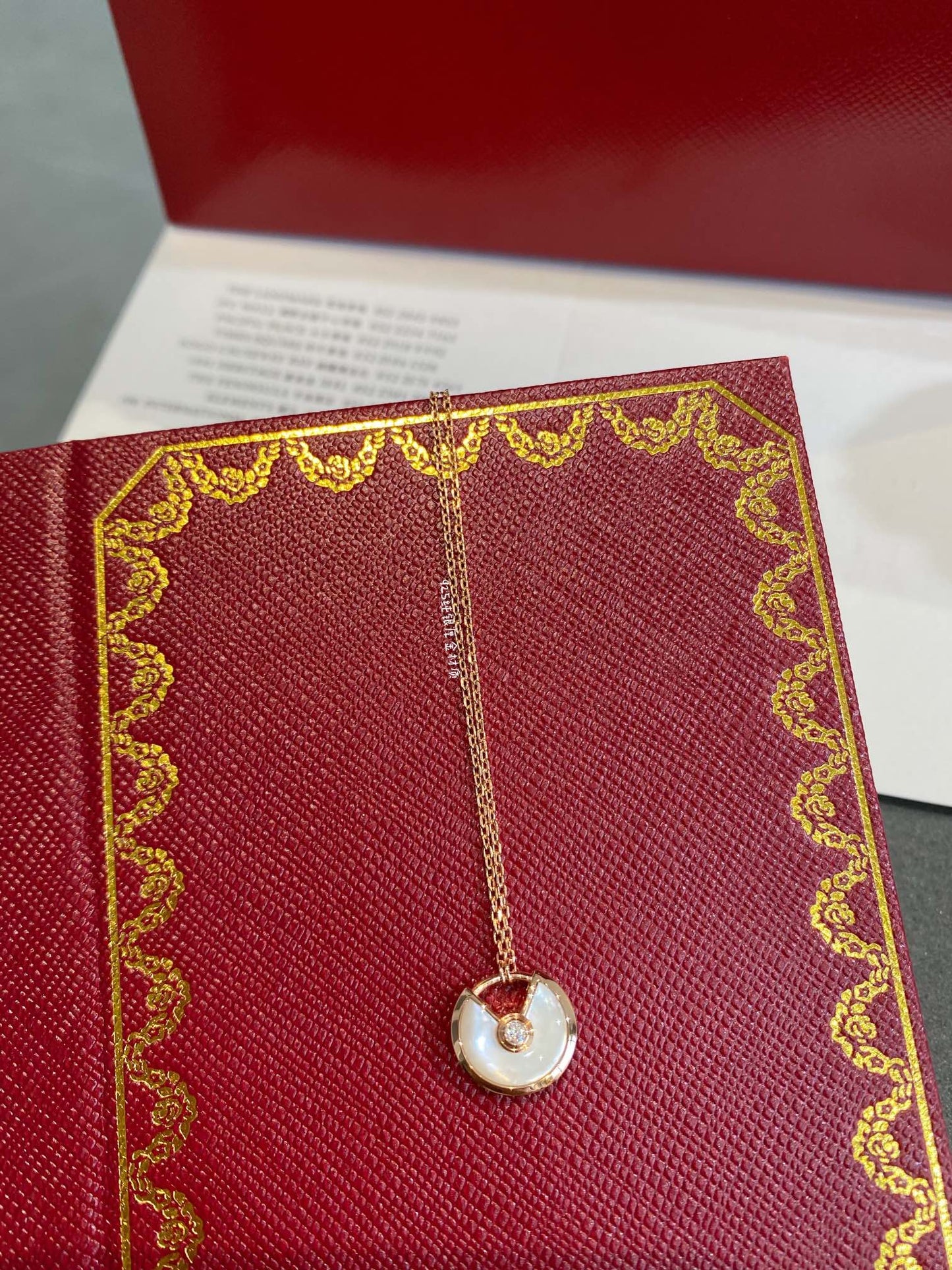 [Eternal Jewelry]AMULETTE ROSE GOLD MOP NECKLACE