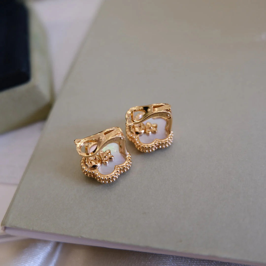 [Eternal Jewelry]LUCKY WHITE MOP EARRINGS