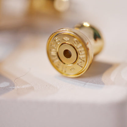 [Eternal Jewelry]MINI POP H GOLD EARRINGS GREY
