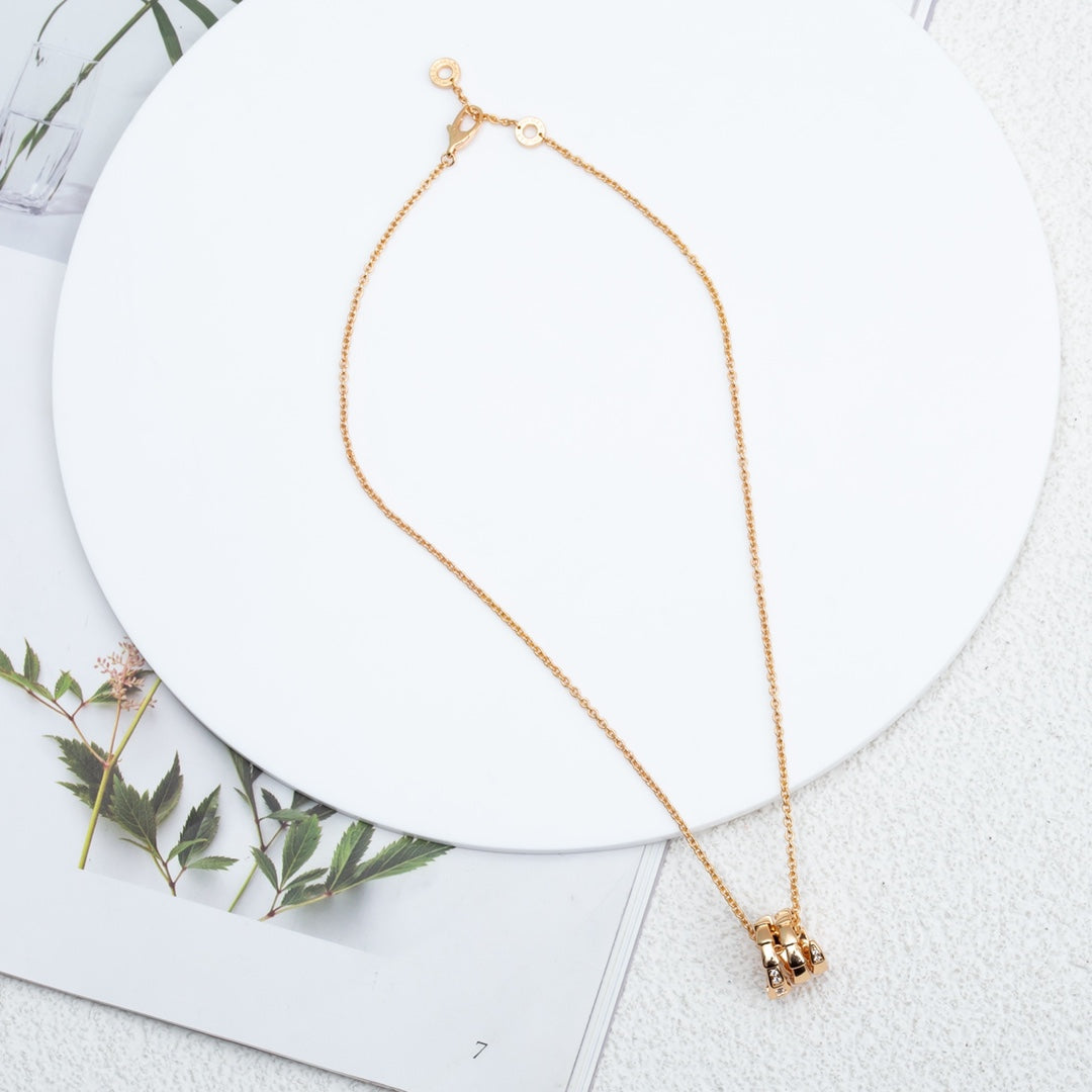 [Eternal Jewelry]SERPENTI PINK GOLD NECKLACE DIAMOND