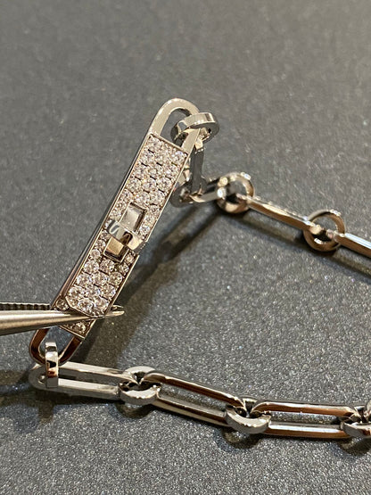 [Eternal Jewelry]CHAINE BRACELET SMALL MODEL DIAMOND