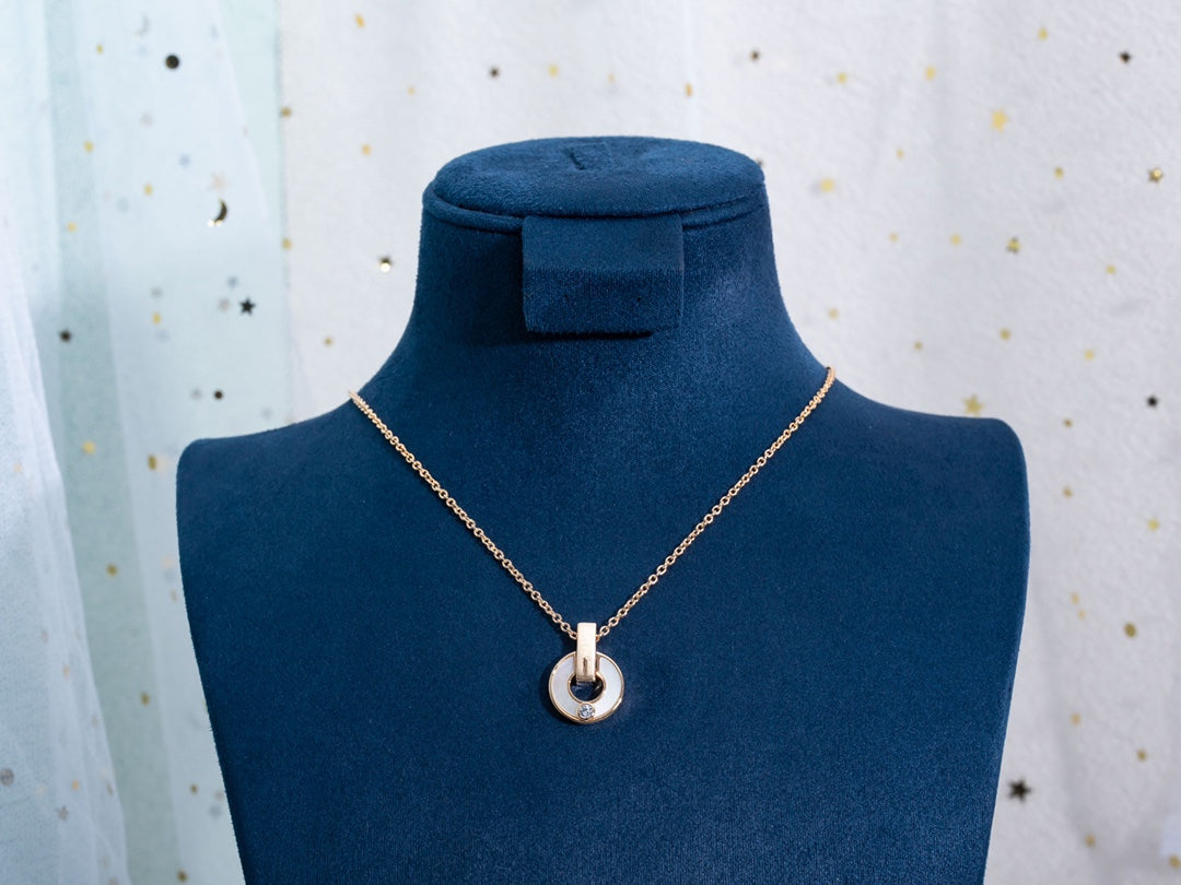 [Eternal Jewelry]GARI NECKLACE PINK GOLD MOP