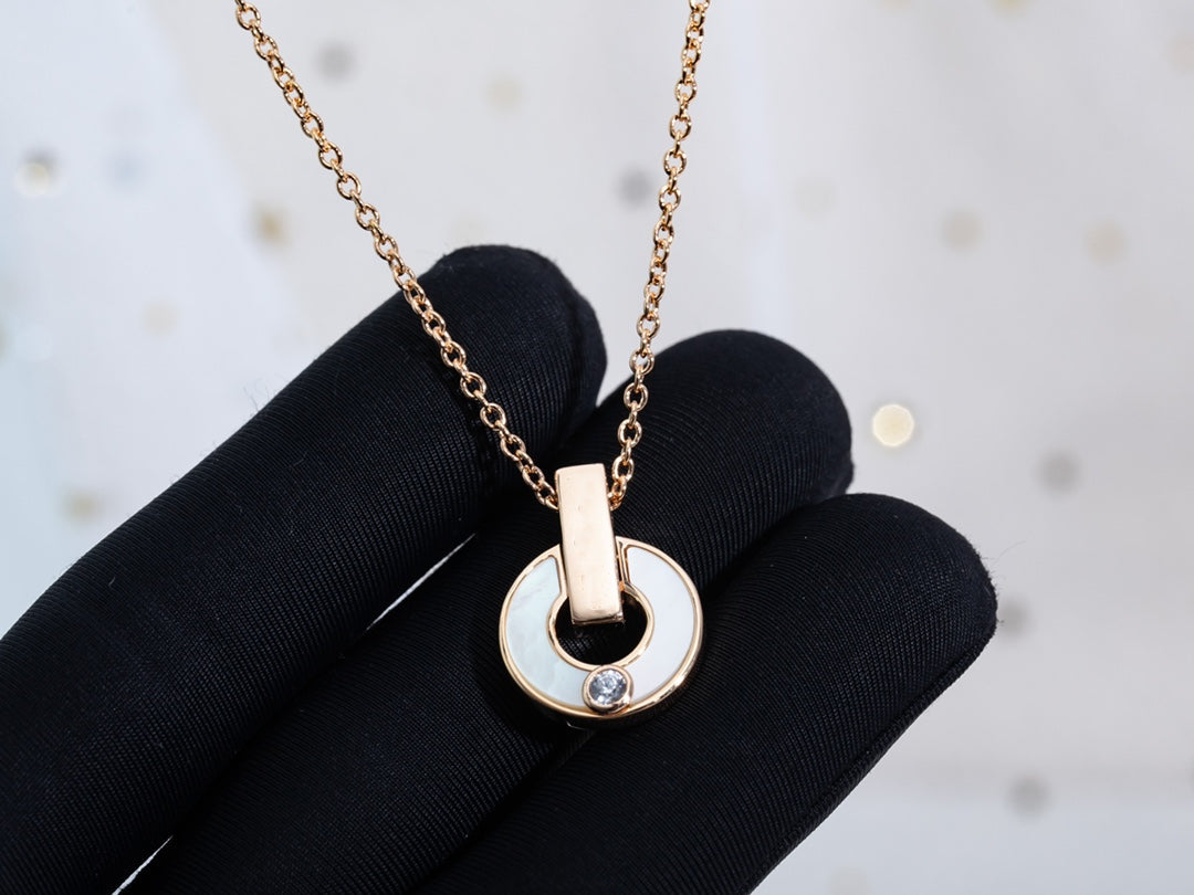 [Eternal Jewelry]GARI NECKLACE PINK GOLD MOP