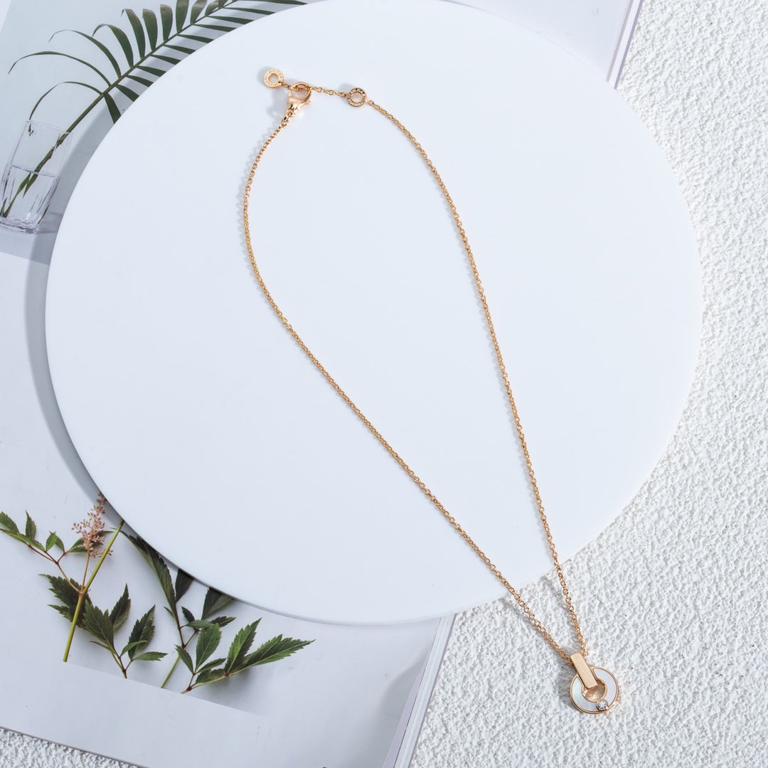 [Eternal Jewelry]GARI NECKLACE PINK GOLD MOP