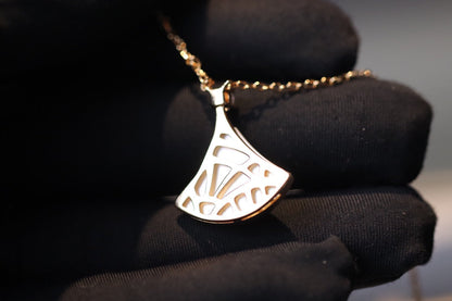 [Eternal Jewelry]DREAM NECKLACE WHITE MOP PINK GOLD 1 DIAMOND