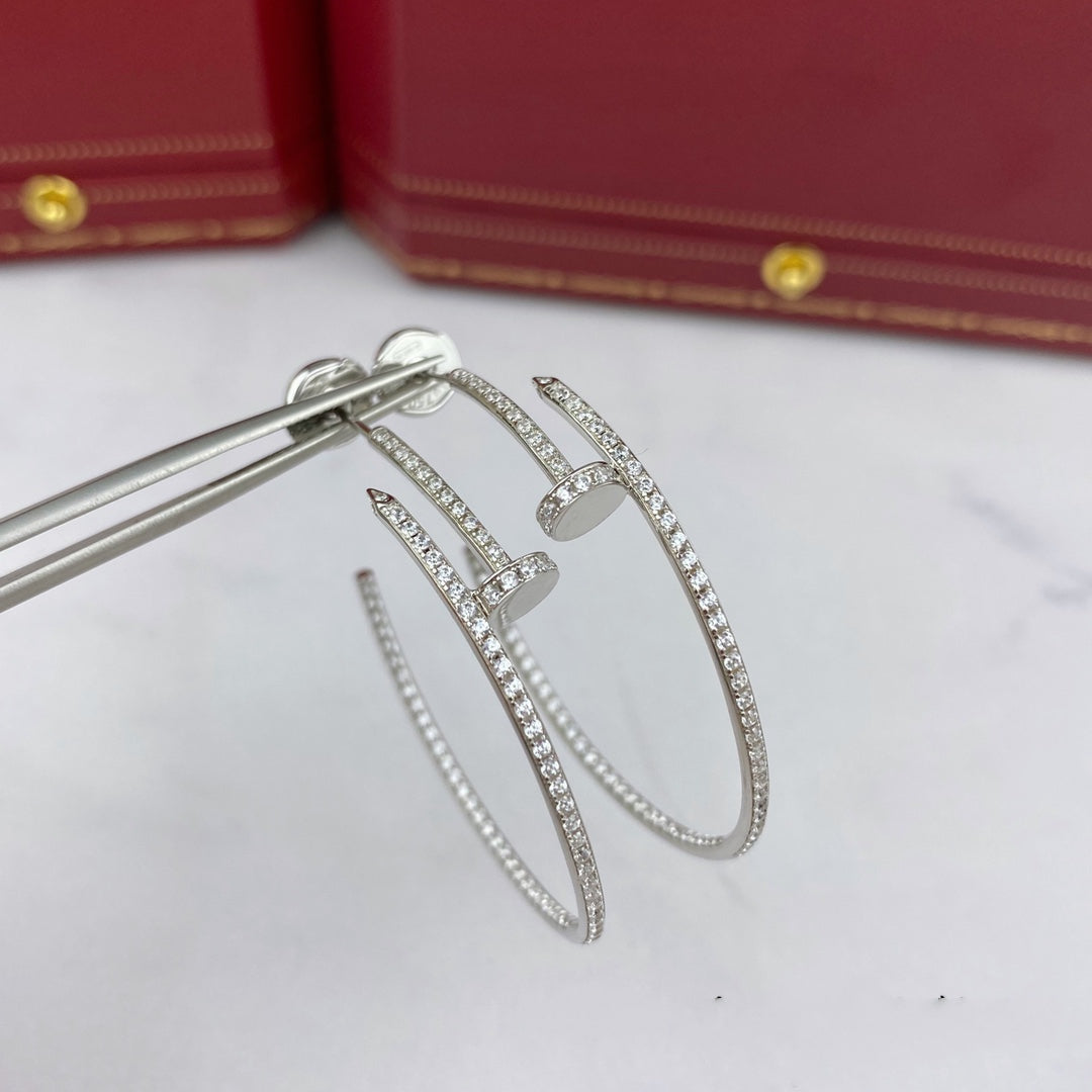 [Eternal Jewelry]JUSTE EARRINGS FULL DIAMONDS 1.8MM
