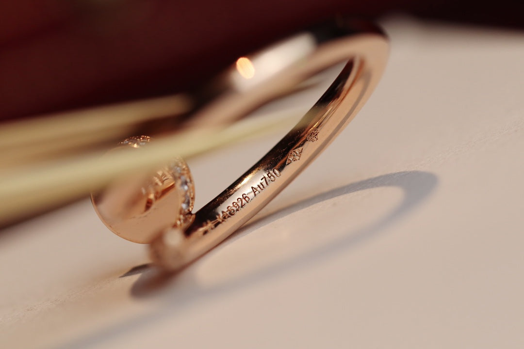 [Eternal Jewelry]JUSTE RING 2.65MM PINK GOLD DIAMOND
