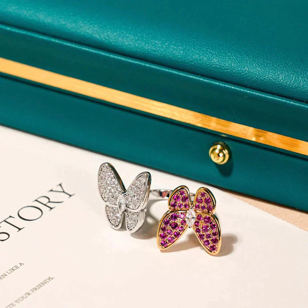 [Eternal Jewelry]TWIN BUTTERFLY DIAMOND RING