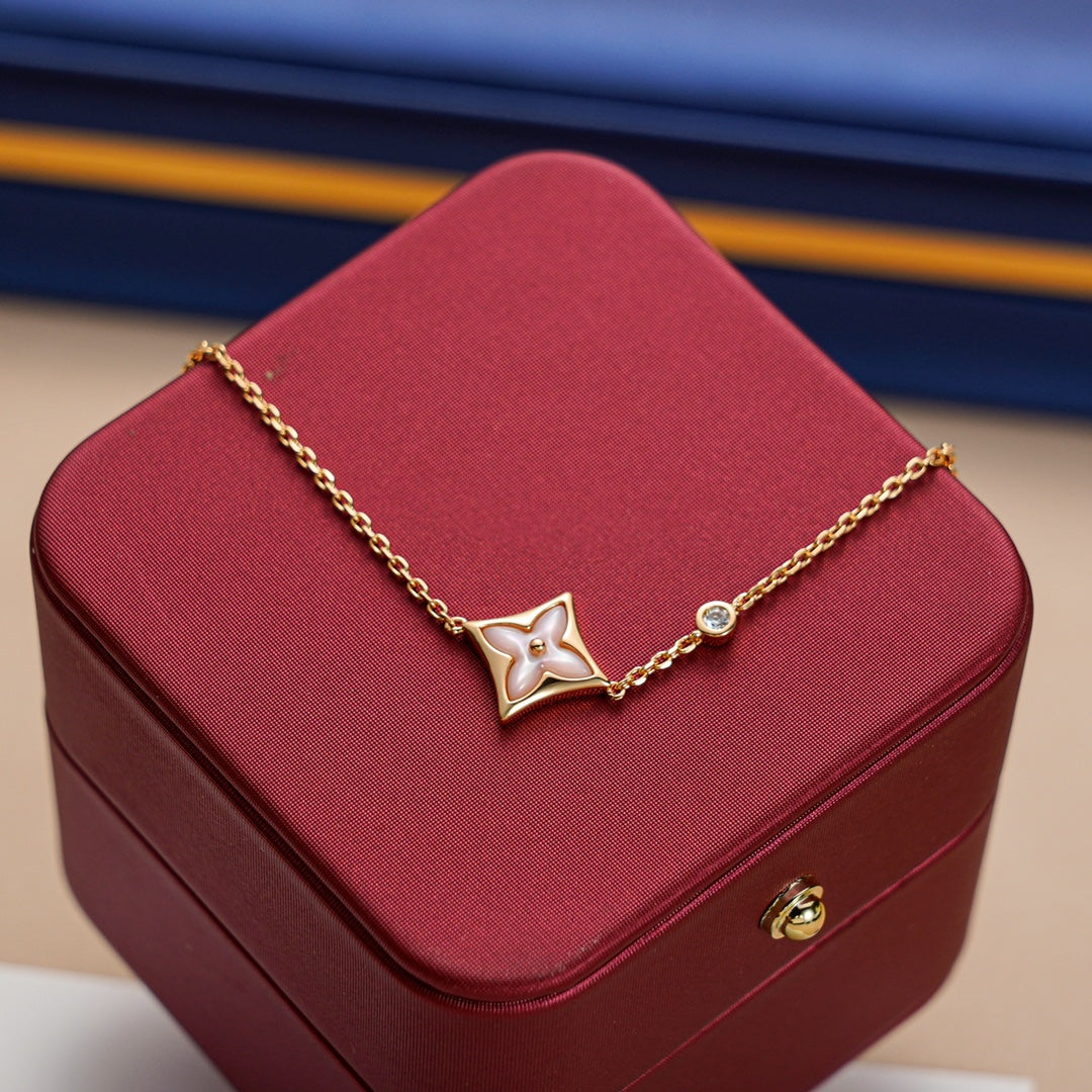 [Eternal Jewelry]STAR 1 DIAMOND PINK GOLD BRACELET