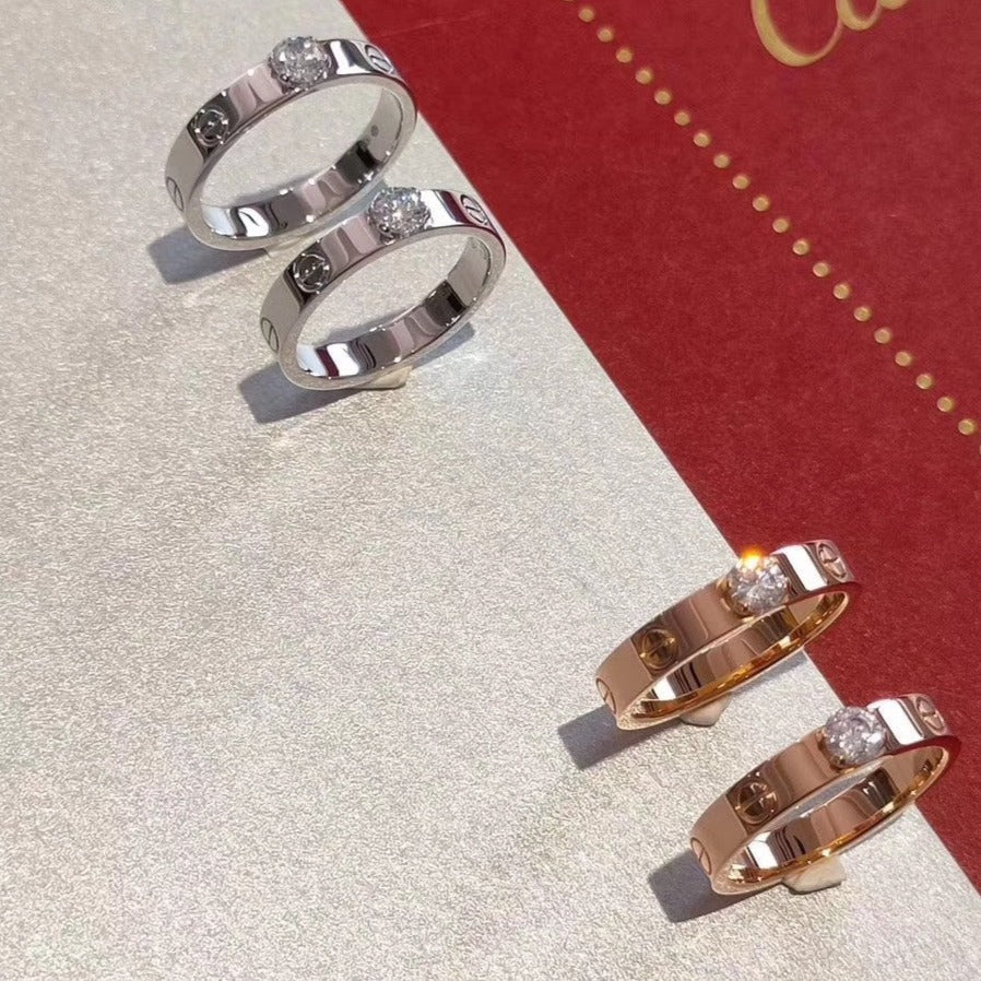 [Eternal Jewelry]LOVE RING 3.6MM 1 BIG DIAMOND