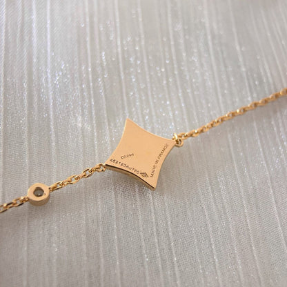 [Eternal Jewelry]COLOR STAR CARNELIAN PINK GOLD DIAMOND BRACELET