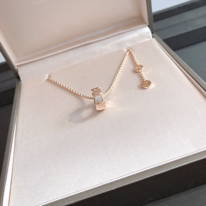 [Eternal Jewelry]SERPENTI PEDANT DIAMOND PINK GOLD NECKLACE