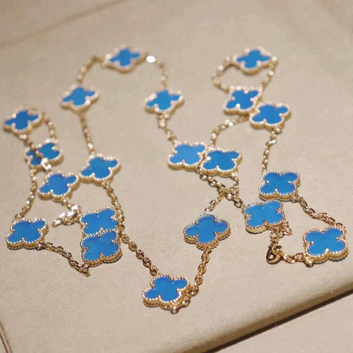 [Eternal Jewelry]CLOVER 20 MOTIFS TURQUOISE GOLD