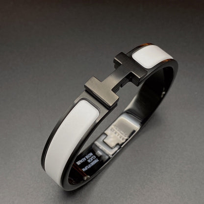 [Eternal Jewelry]H BRACELET 12MM BLACK WHITE CERAMIC