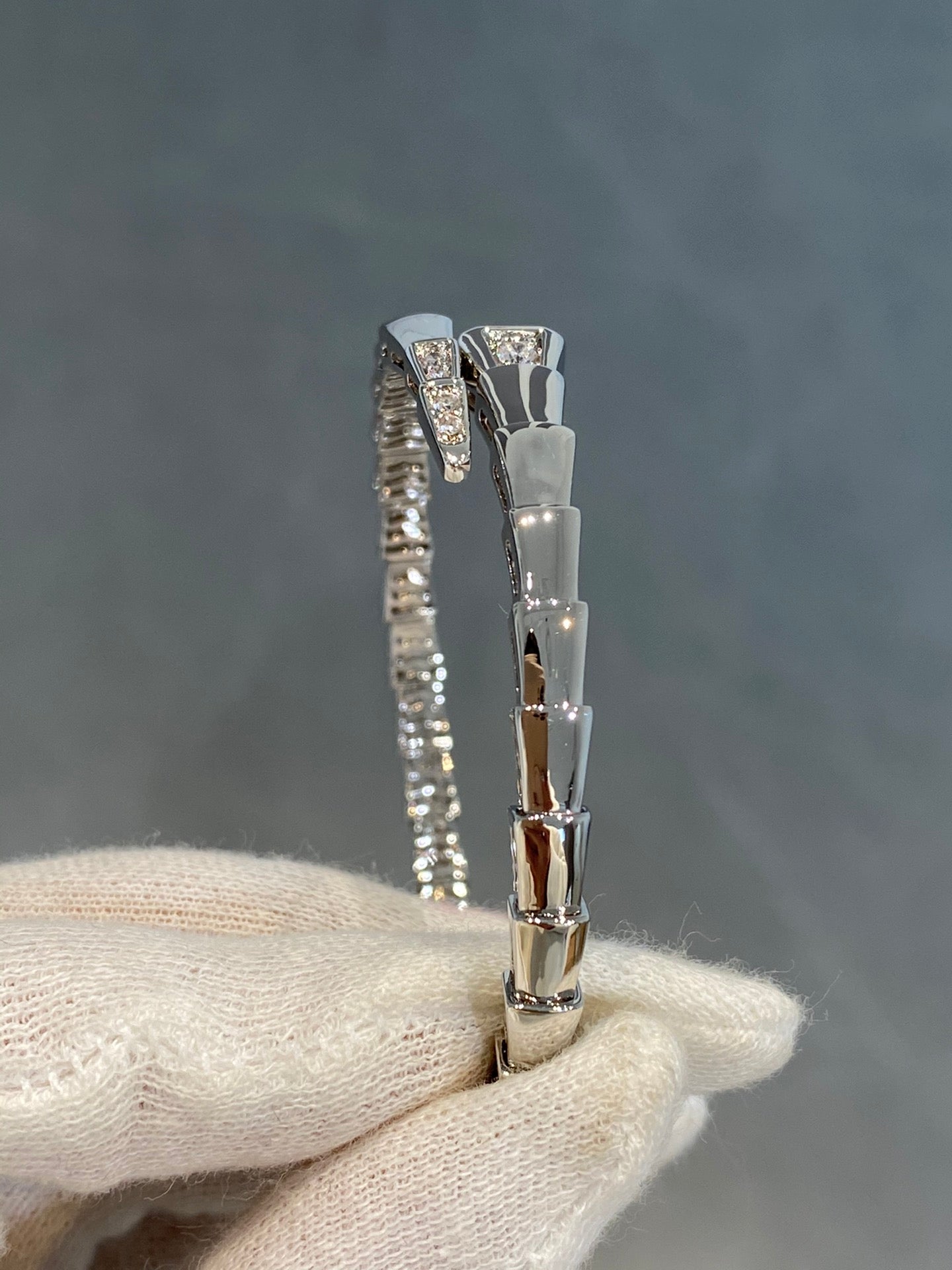 [Eternal Jewelry]SERPENTI BRACELET DIAMONDS SILVER