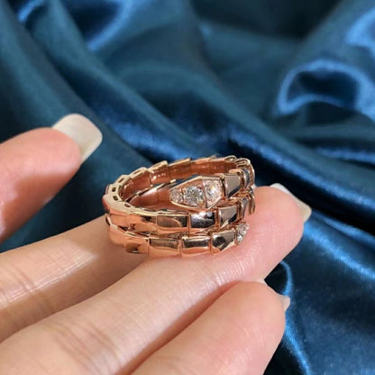 [Eternal Jewelry]SERPENTS DOUBLE ROW DIAMOND RING