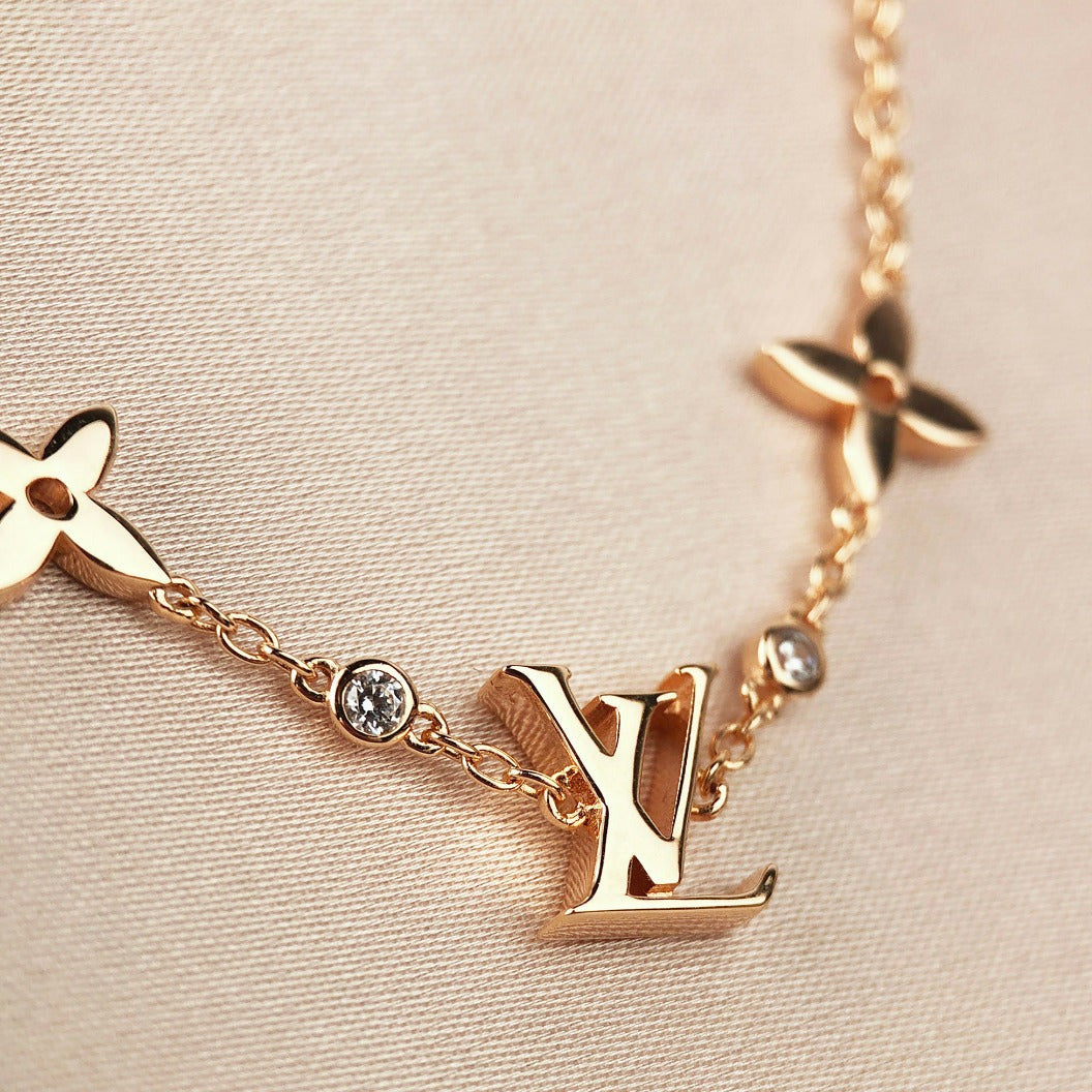 [Eternal Jewelry]STAR AND SUN 7 MOTIFS GOLD BRACELET