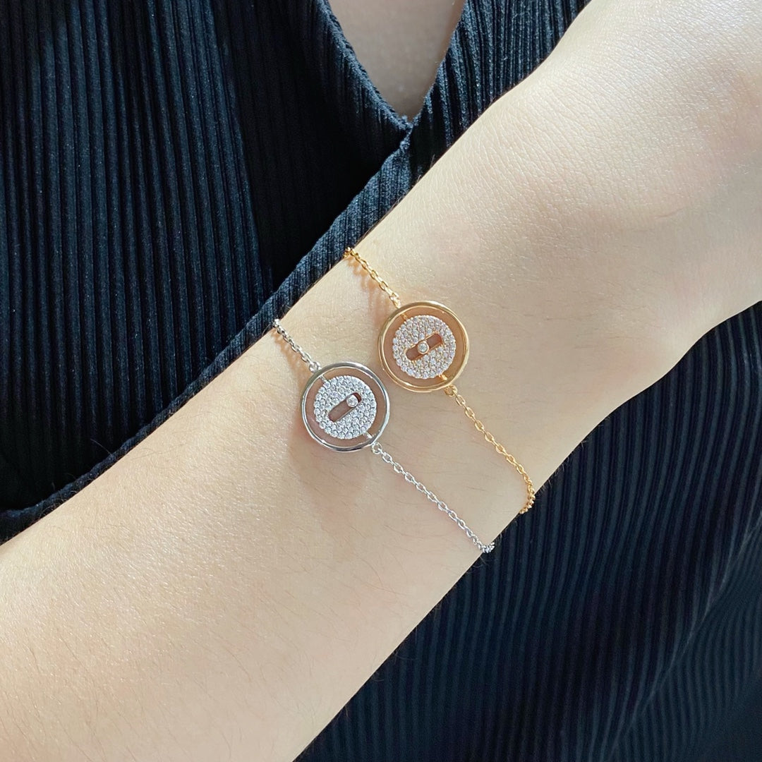 [Eternal jewelry]LUCKY MOVE DIAMOND PAVED BRACELET
