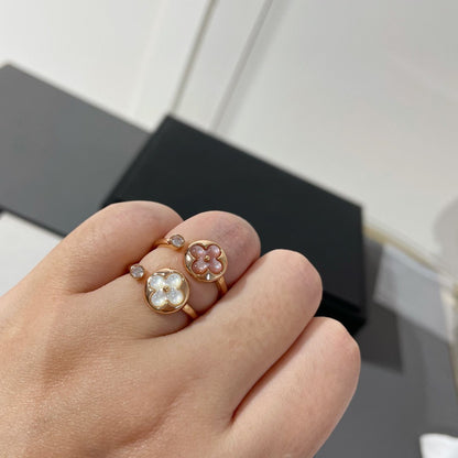 [Eternal Jewelry]SUN 1 DIAMOND PINK MOP RING