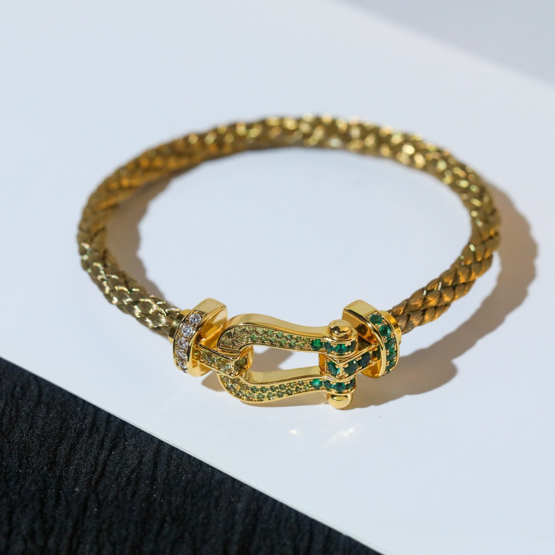 [Eternal Jewelry]FORCE 10 GOLD GREEN DIAMOND PAVED