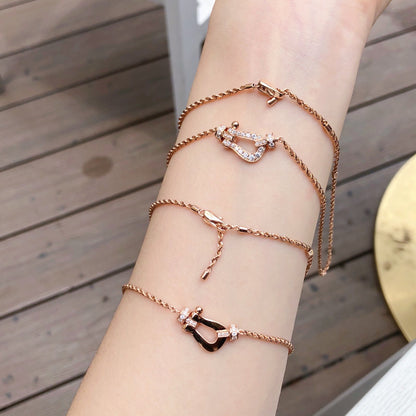 [Eternal Jewelry]FORCE 10 PINK GOLD DIAMOND NECKLACE
