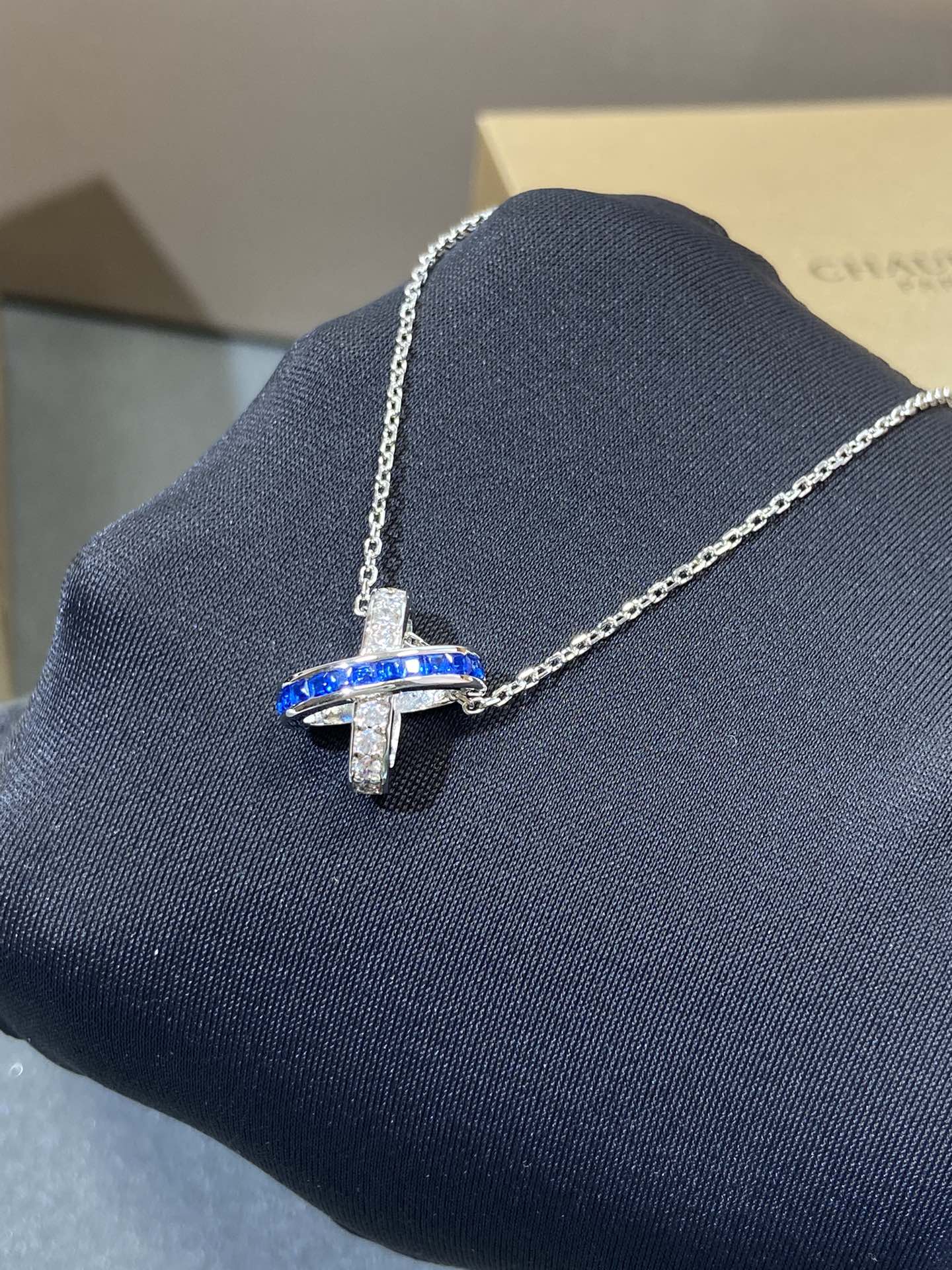 [Eternal Jewelry]LIENS DIAMOND SILVER NECKLACE