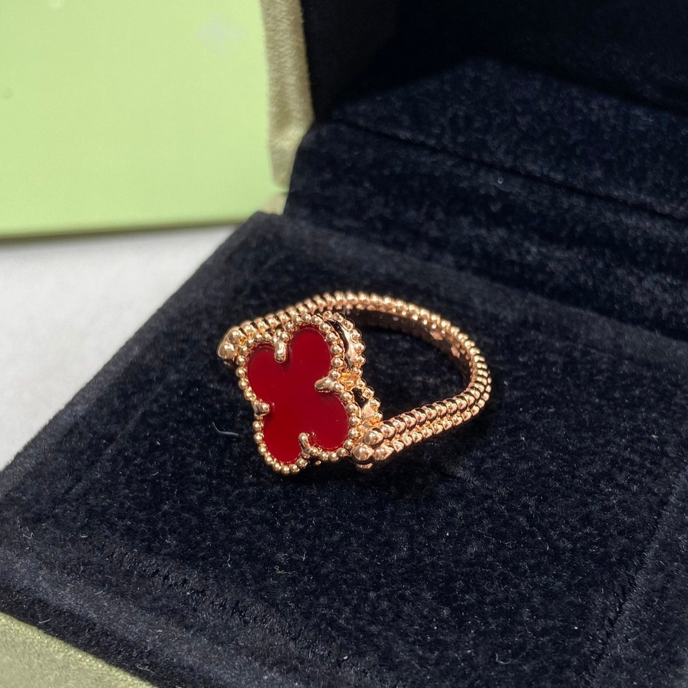 [Eternal Jewelry]CLOVER RIVERSIBLE ROSE GOLD RING