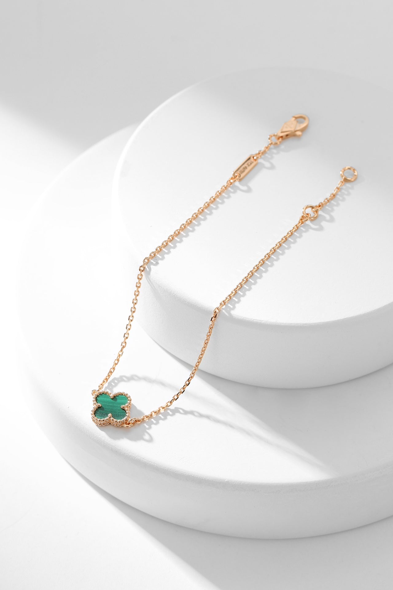 [Eternal Jewelry]CLOVER BRACELET MALACHITE 1 MOTIF