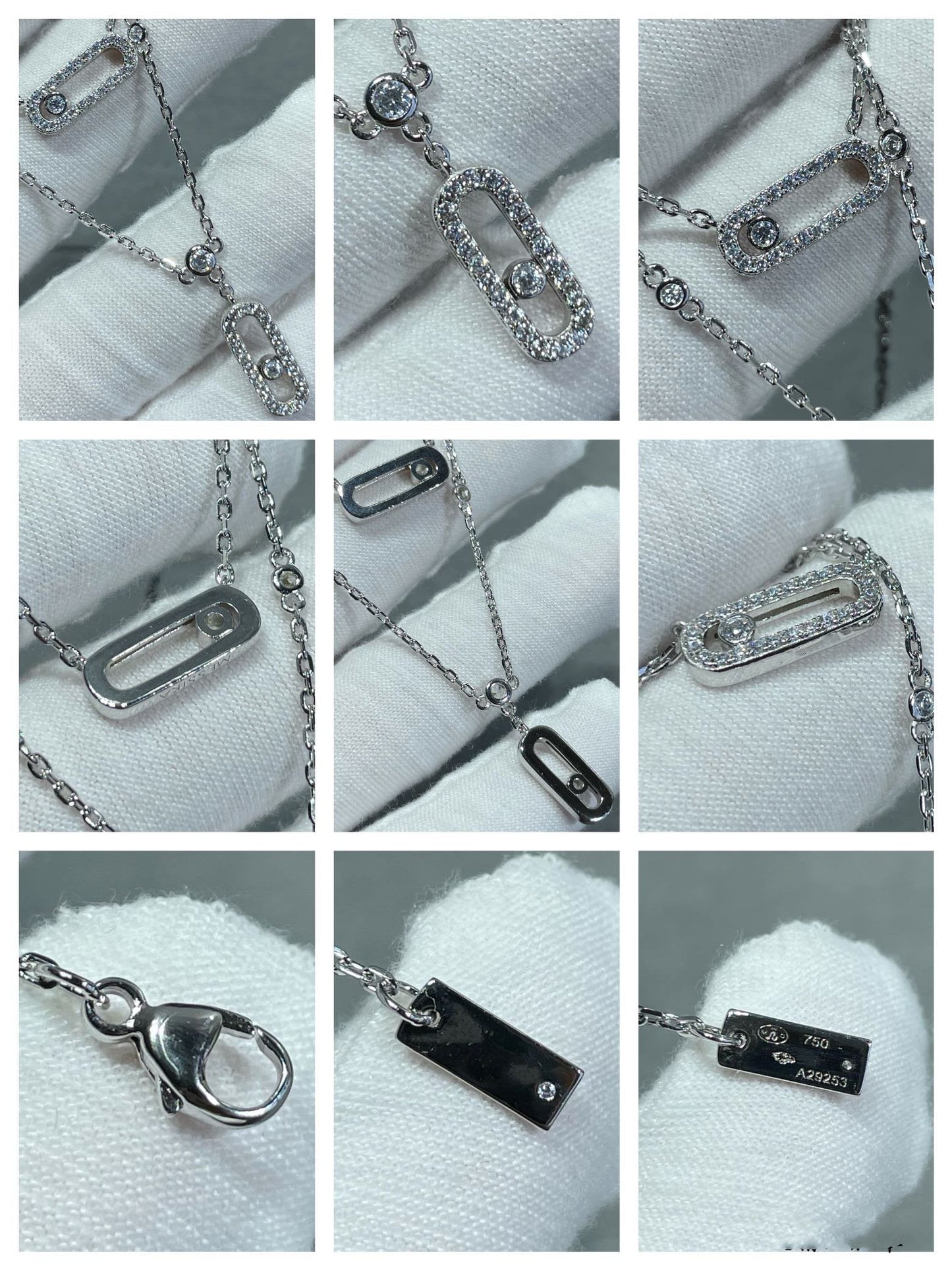 [Eternal jewelry]MOVE 2 ROW DIAMOND NECKLACE