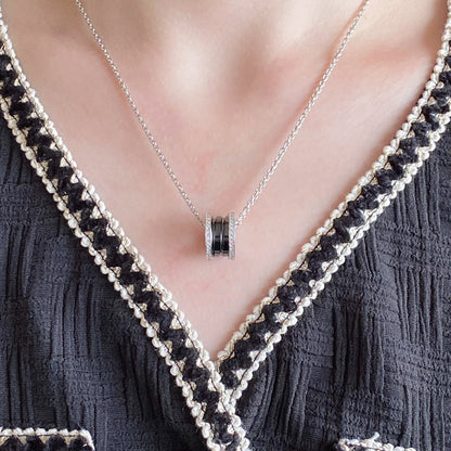 [Eternal Jewelry]ZERO 1 DIAMOND CERAMIC NECKLACE