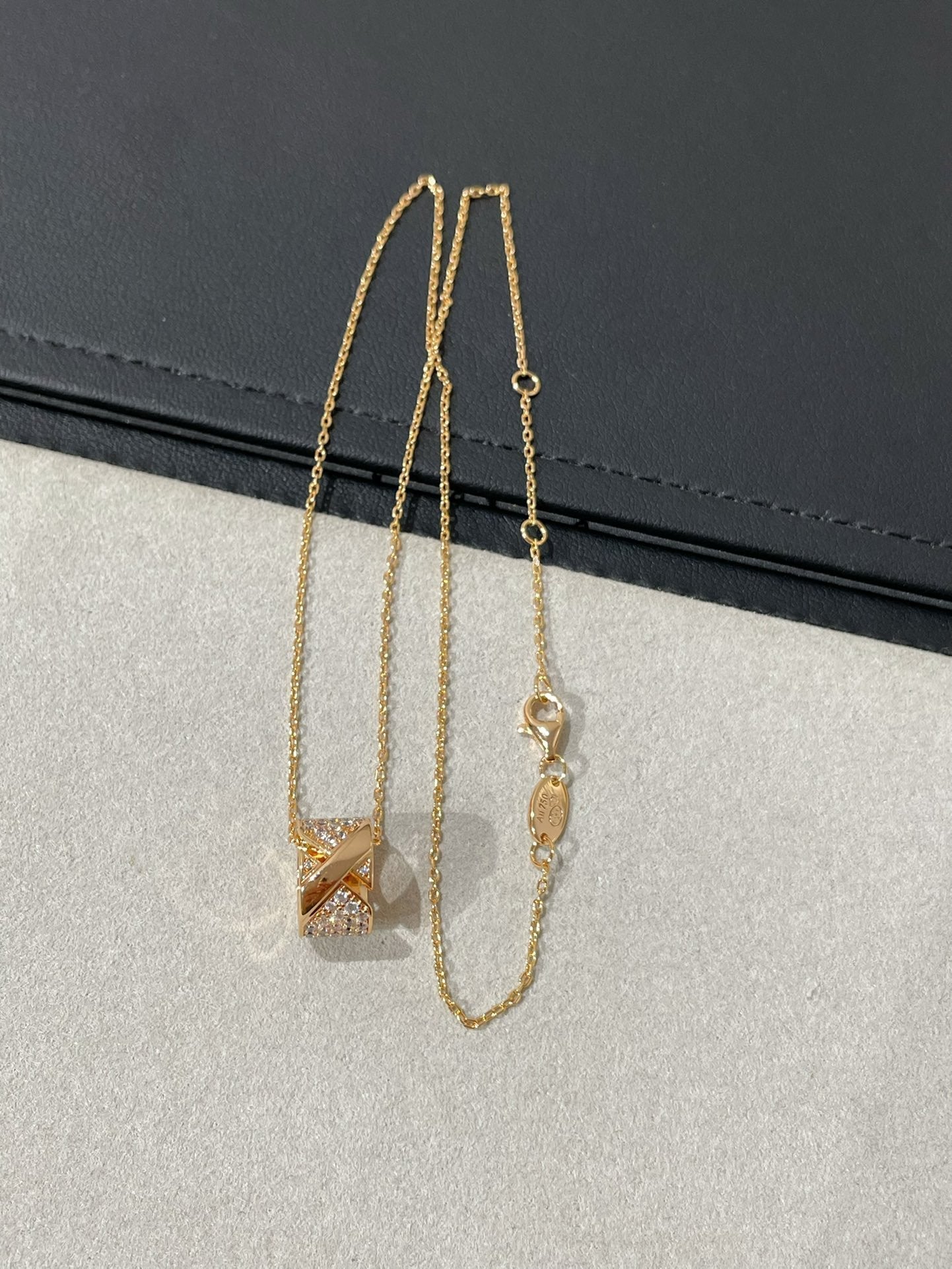 [Eternal Jewelry]LIENS EVIDENCE DIAMOND PAVED NECKLACE