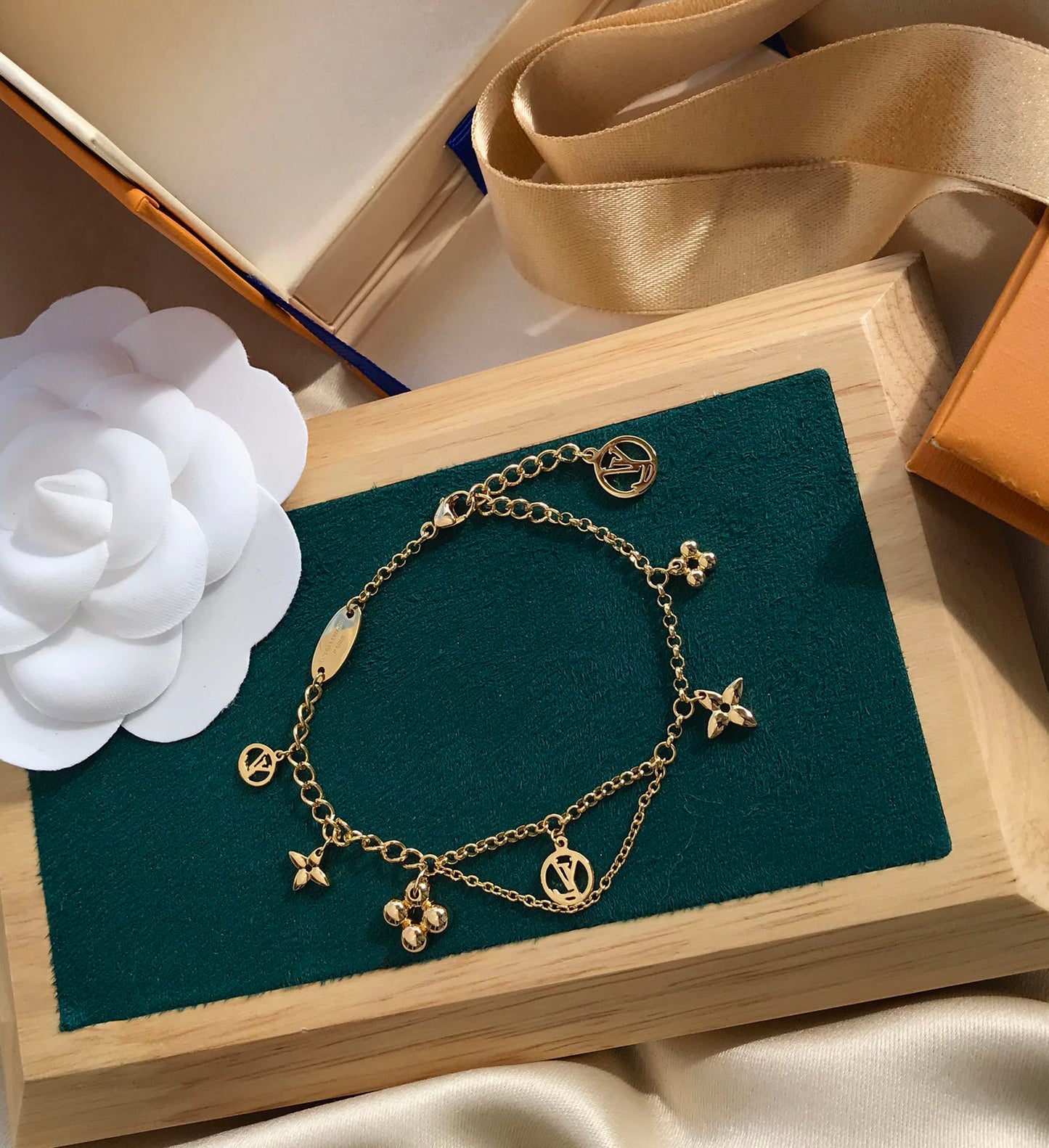 [Eternal Jewelry]BLOOMING PINK GOLD MOP BRACELET